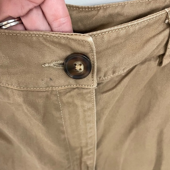 Anthropologie x Amadi Classic Wide Leg Utility Cargo Pants XS Tan High Waist. 15 - Picture 7 of 12